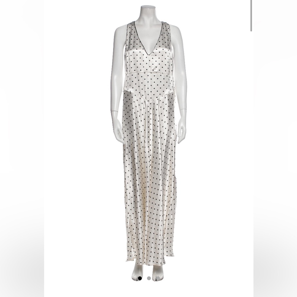 GANNI polka dot sleeveless tent dress